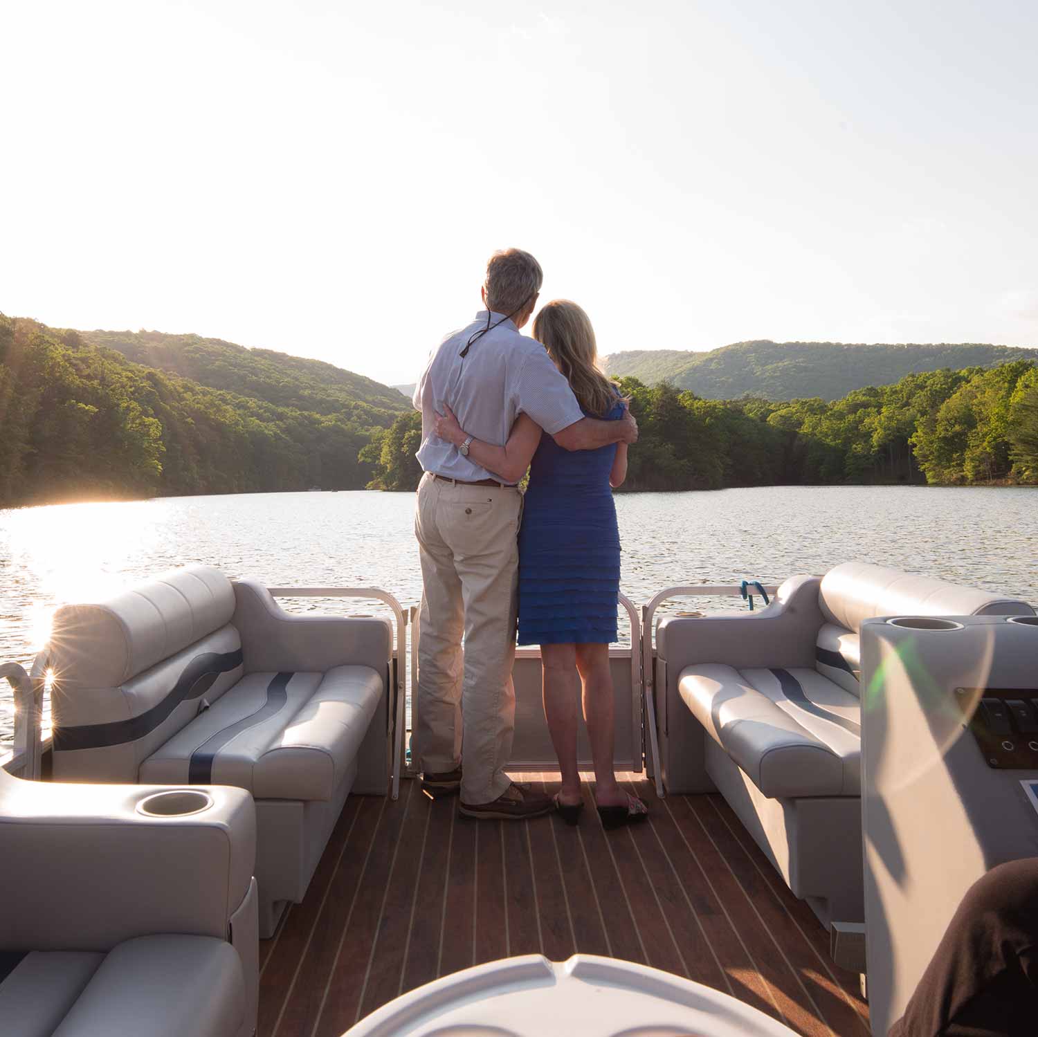 Couple boating at Big Canoe