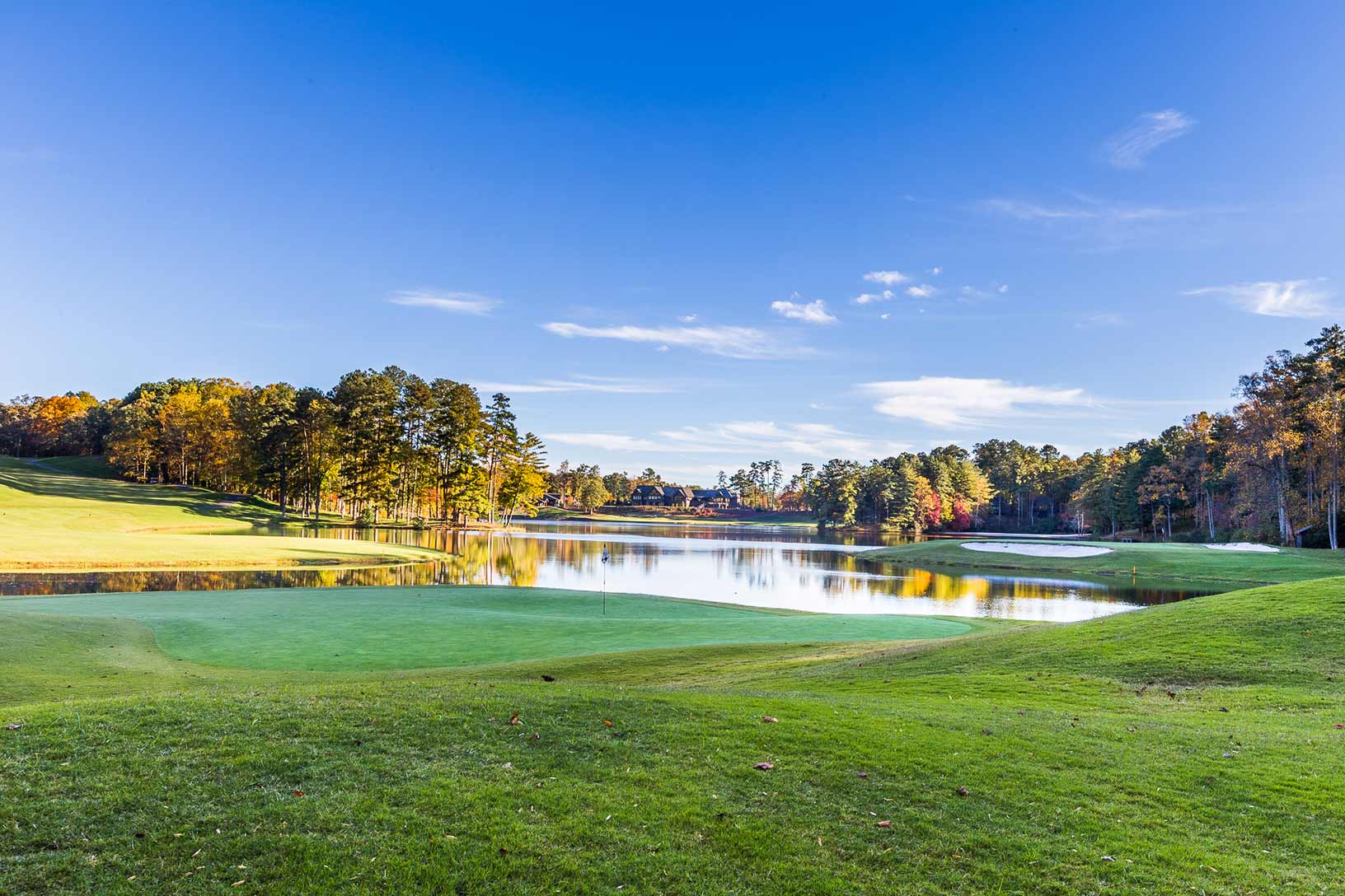 Big Canoe golf course overlooking Lake Petit