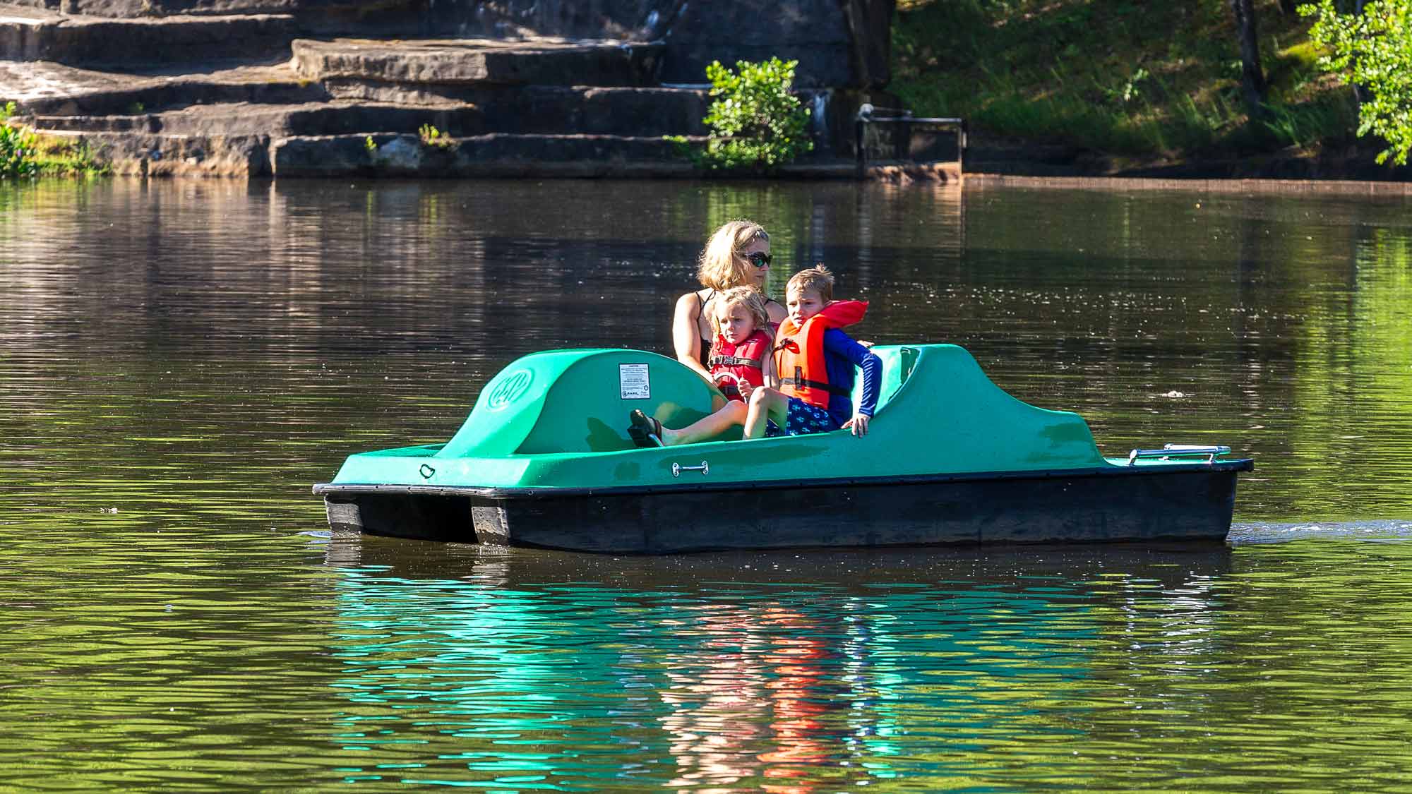 Pedal boats in North Georgia